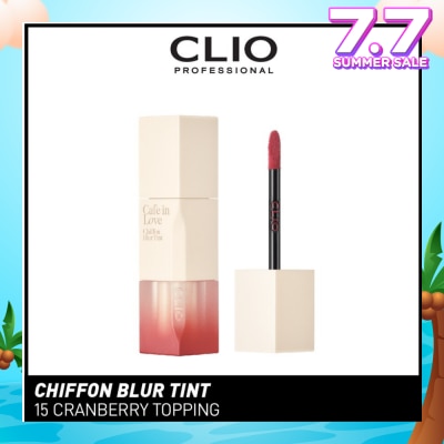 CLIO Chiffon Blur Tint (16 Fresh Beet Juice), Spread Softly On Lips And Sits Thin And Smooth, Matte Finishing, Non Glossy 3g