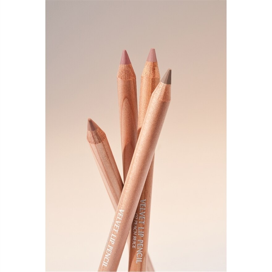 Velvet Lip Pencil (01 Rosy Pink), Provides Smooth Sliding, Long Lasting And Delicate Quality 1.5g