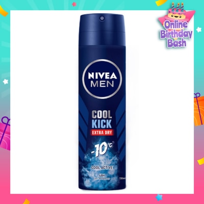 NIVEA MEN COOL KICK DEODORANT SPRAY 150ML