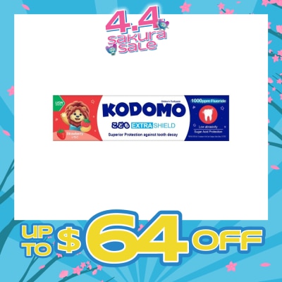 KODOMO - Extra Shield Children's Toothpaste 65g (Strawberry)