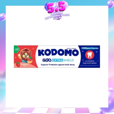 KODOMO - Extra Shield Children's Toothpaste 65g (Strawberry)