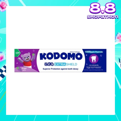 KODOMO Extra Shield Children's Toothpaste 65g (Grape)