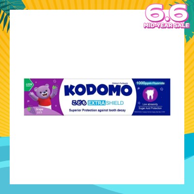 KODOMO Extra Shield Children's Toothpaste 65g (Grape)