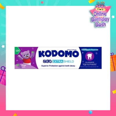 KODOMO Extra Shield Children's Toothpaste 65g (Grape)