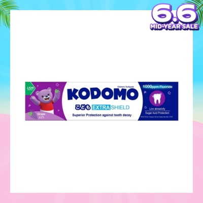KODOMO Extra Shield Children's Toothpaste 65g (Grape)