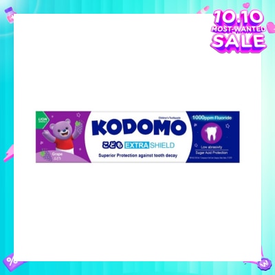 KODOMO Extra Shield Children's Toothpaste 65g (Grape)