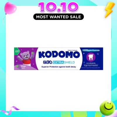 KODOMO Extra Shield Children's Toothpaste 65g (Grape) image
