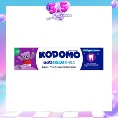 KODOMO - Extra Shield Children's Toothpaste 65g (Grape)