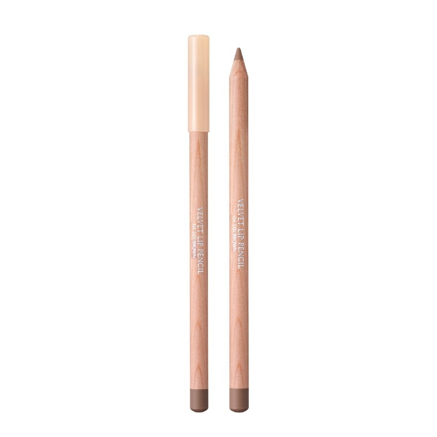 Velvet Lip Pencil (04 Tan Brown), Provides Smooth Sliding, Long Lasting And Delicate Quality 1.5g