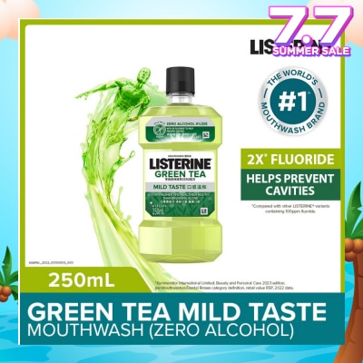LISTERINE Listerine Natural Green Tea Zero Alcohol Mouthwash 250ml 