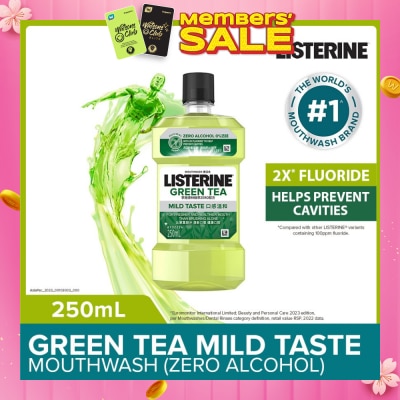 LISTERINE Listerine Natural Green Tea Zero Alcohol Mouthwash 250ml 
