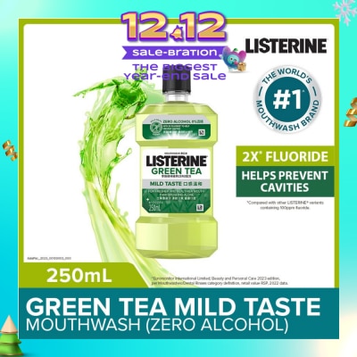 LISTERINE Listerine Natural Green Tea Zero Alcohol Mouthwash 250ml 