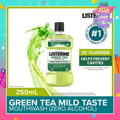 LISTERINE Listerine Natural Green Tea Zero Alcohol Mouthwash 250ml 
