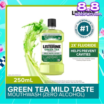 LISTERINE Listerine Natural Green Tea Zero Alcohol Mouthwash 250ml 