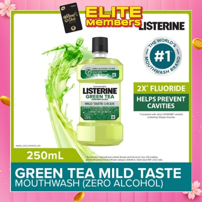LISTERINE Listerine Natural Green Tea Zero Alcohol Mouthwash 250ml 