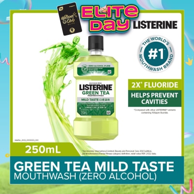 LISTERINE - Listerine Natural Green Tea Zero Alcohol Mouthwash 250ml