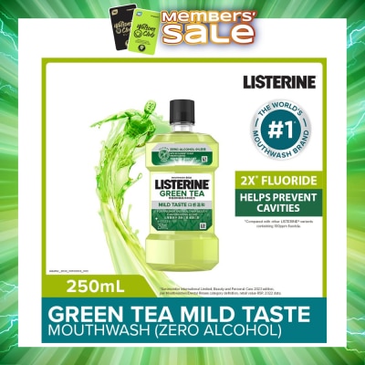 LISTERINE - Listerine Natural Green Tea Zero Alcohol Mouthwash 250ml 