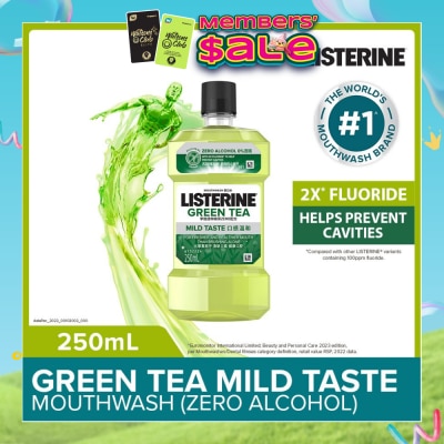 LISTERINE - Listerine Natural Green Tea Zero Alcohol Mouthwash 250ml