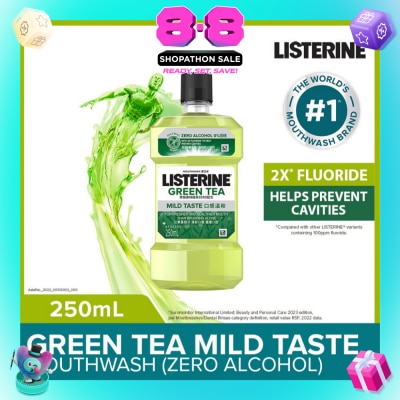 LISTERINE - Listerine Natural Green Tea Zero Alcohol Mouthwash 250ml 