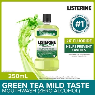 LISTERINE Listerine Natural Green Tea Zero Alcohol Mouthwash 250ml 