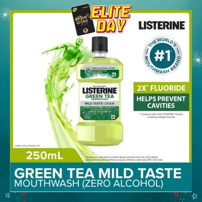 LISTERINE - Listerine Natural Green Tea Zero Alcohol Mouthwash 250ml 