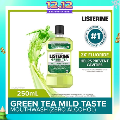 LISTERINE Listerine Natural Green Tea Zero Alcohol Mouthwash 250ml 