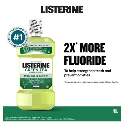 LISTERINE Listerine Natural Green Tea Zero Alcohol Mouthwash 1000ml