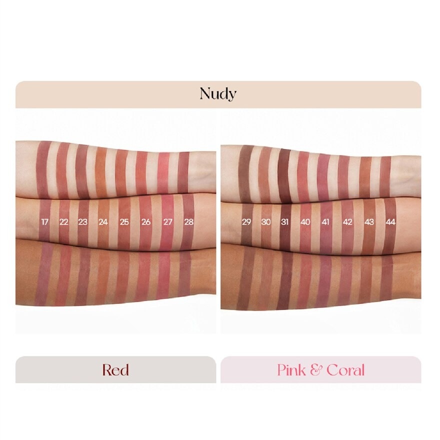 Ink Velvet (42 Pinkish Nude), Soft, Smooth, Velvety Lips, Long Lasting, Infused With Jojoba Oil, Hyaluronic Acid And Marine Collagen To Moisturize Lips 4g