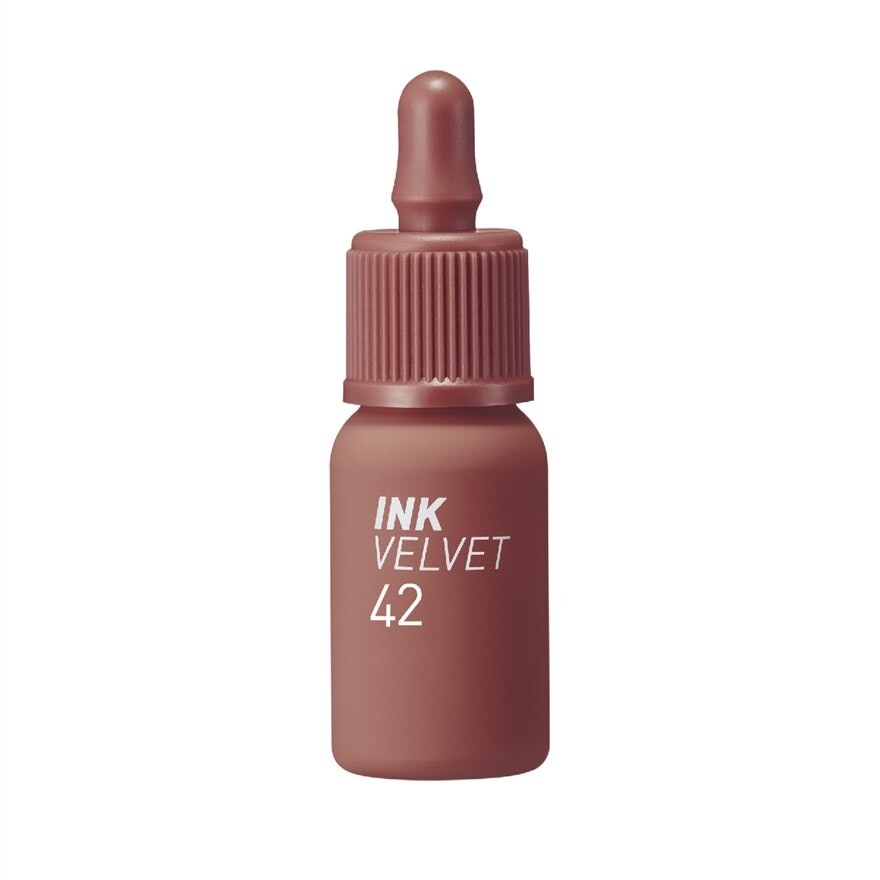 Ink Velvet (42 Pinkish Nude), Soft, Smooth, Velvety Lips, Long Lasting, Infused With Jojoba Oil, Hyaluronic Acid And Marine Collagen To Moisturize Lips 4g