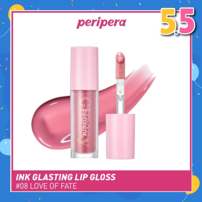 PERIPERA Ink Glasting Lip Gloss (05 Love Of Fate), Helps Create A Volumized Looking Lip, Enriched With Jojoba Seed Oil To Offer A Long Lasting Nourishing Effect 3g