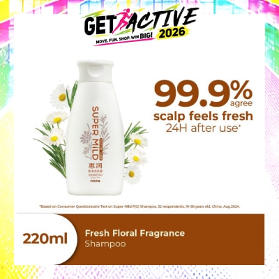 SUPER MILD - Fresh Floral Fragrance Shampoo 220ml image