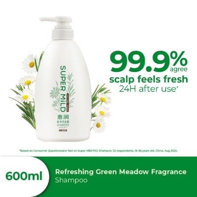 SUPER MILD - Refreshing Green Meadow Fragrance Shampoo 600ml
