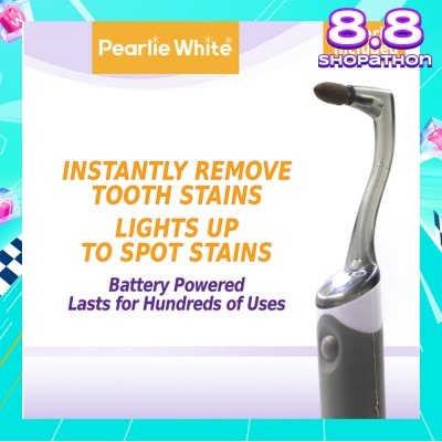 PEARLIE WHITE® Lighted Tooth Stain Eraser (Effectively Removes Tough Stains On The Surface Of Your Teeth) 1s