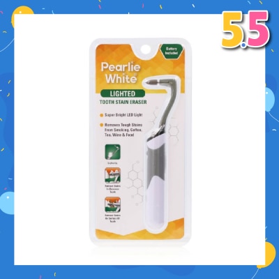 PEARLIE WHITE® Lighted Tooth Stain Eraser (Effectively Removes Tough Stains On The Surface Of Your Teeth) 1s