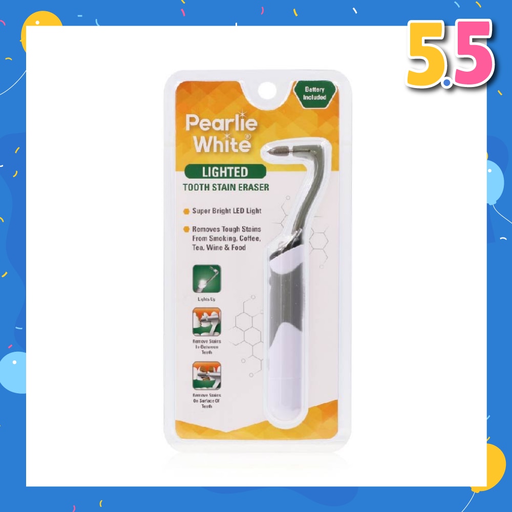 Lighted Tooth Stain Eraser (Effectively Removes Tough Stains On The Surface Of Your Teeth) 1s
