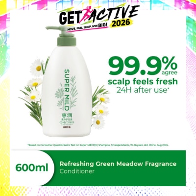 SUPER MILD - Refreshing Green Meadow Fragrance Conditioner 600ml image