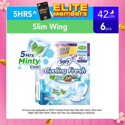 SOFY Sofy Cooling Fresh Night 42cm Slim Wing 9s