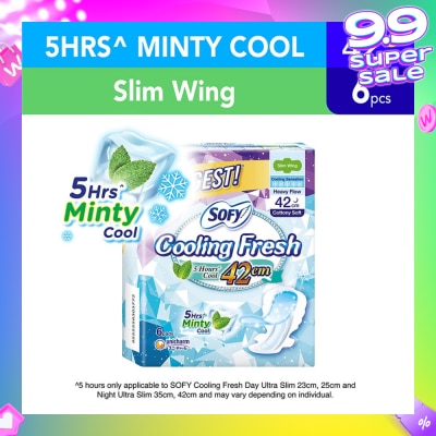 SOFY Sofy Cooling Fresh Night 42cm Slim Wing 9s