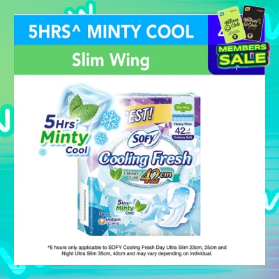 SOFY Sofy Cooling Fresh Night 42cm Slim Wing 9s
