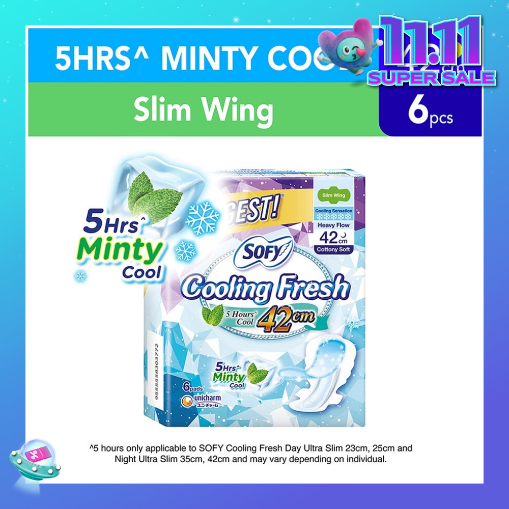 Sofy Cooling Fresh Night 42cm Slim Wing 9s