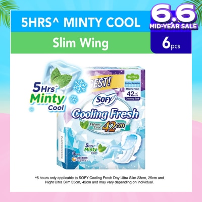 SOFY Sofy Cooling Fresh Night 42cm Slim Wing 9s