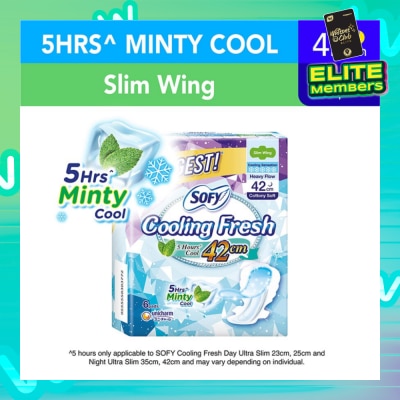 SOFY Sofy Cooling Fresh Night 42cm Slim Wing 9s