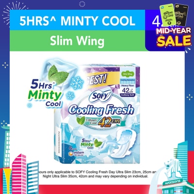 SOFY Sofy Cooling Fresh Night 42cm Slim Wing 9s