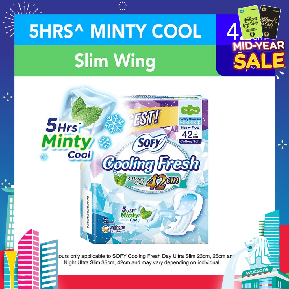 Sofy Cooling Fresh Night 42cm Slim Wing 9s