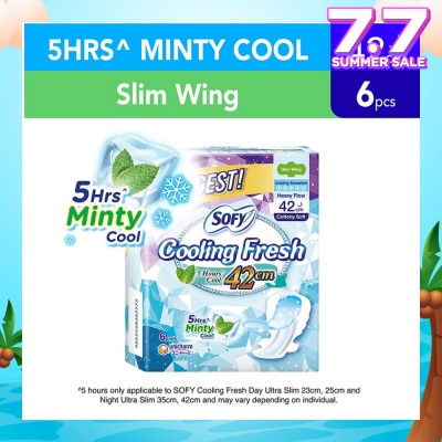 SOFY Sofy Cooling Fresh Night 42cm Slim Wing 9s