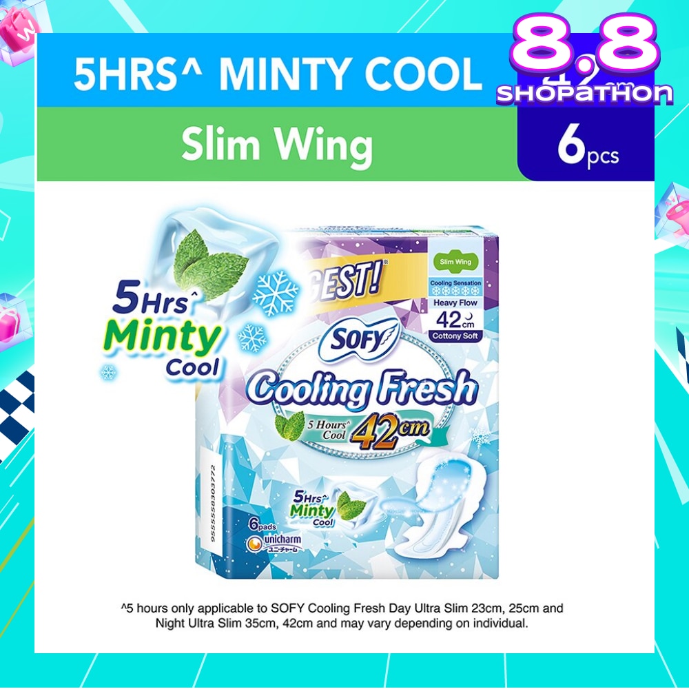 Sofy Cooling Fresh Night 42cm Slim Wing 9s