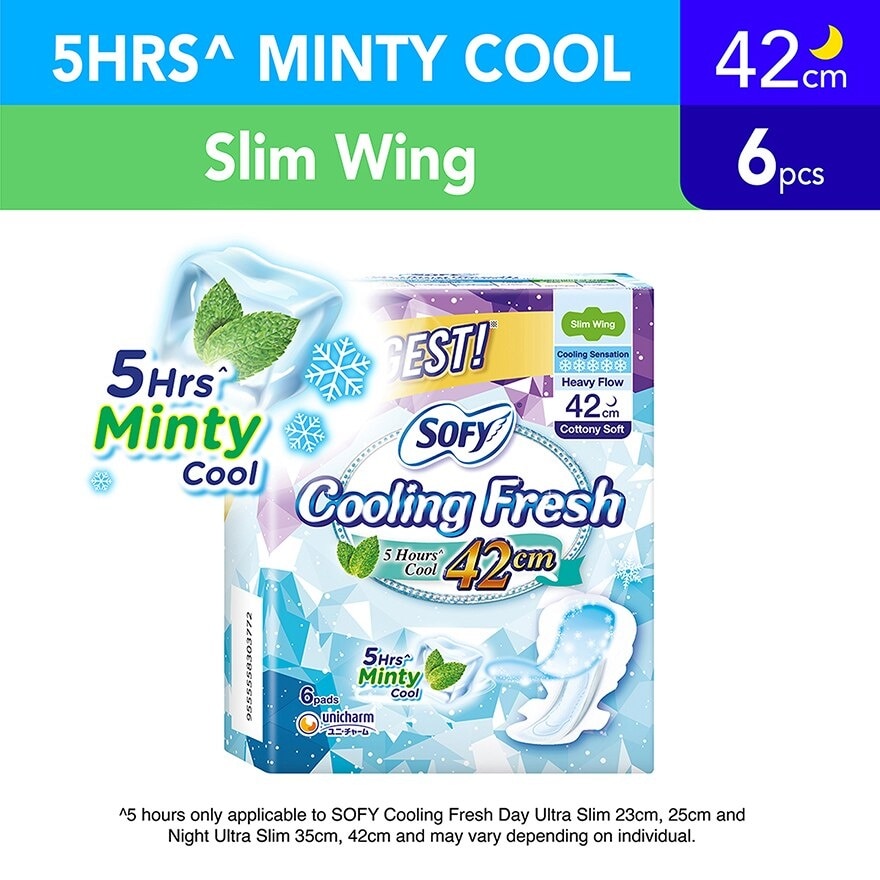 Sofy Cooling Fresh Night 42cm Slim Wing 9s