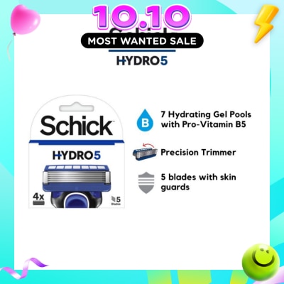 SCHICK Hydro 5 Refill (7 Hydrating Gel Pools + 5 Blades with Skin Guard) 4s image