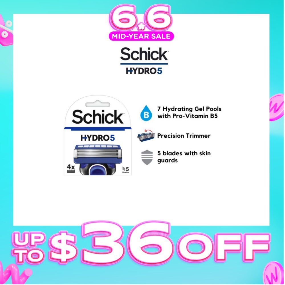 Hydro 5 Refill (7 Hydrating Gel Pools + 5 Blades with Skin Guard) 4s