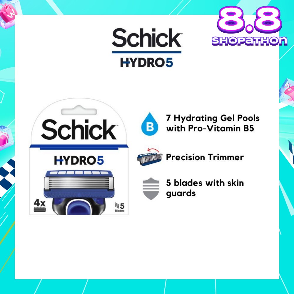 Hydro 5 Refill (7 Hydrating Gel Pools + 5 Blades with Skin Guard) 4s